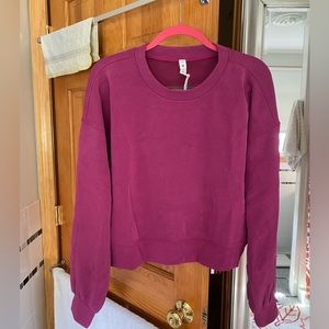 Lululemon perfectly oversized cropped crew size 10